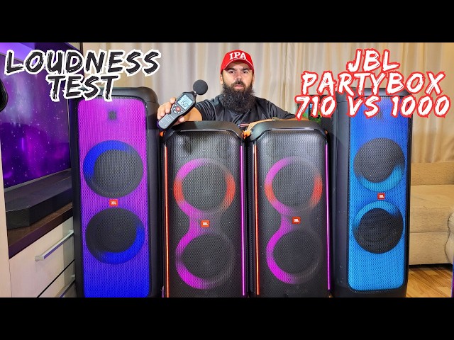 2xJBL Partybox 710 VS 2xJBL Partybox 1000 Which is louder?