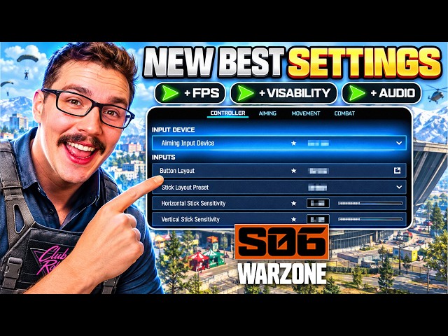 BEST WARZONE SETTINGS FOR FPS / VISIBILITY (Controller, Graphics, Audio)
