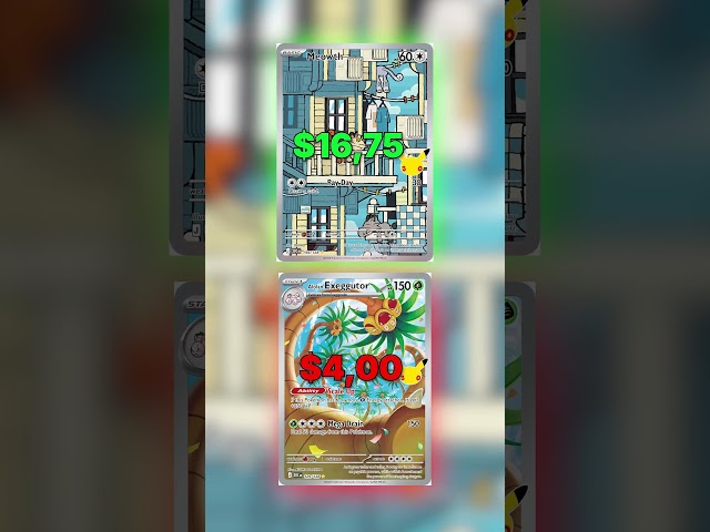 What Pokemon card is more Expensive?🤔💵 (part 4) #pokemoncards #30thanniversary #minigame #waitforit