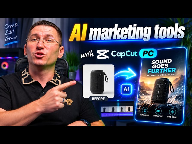 I Turned AI-Generated Clips Into a Full Ad With CapCut PC Video Editing Software