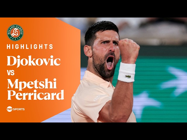 Giovanni Mpetshi Perricard vs Novak Djokovic | Round One | Roland Garros 2026 Extended Highlights 🇫🇷