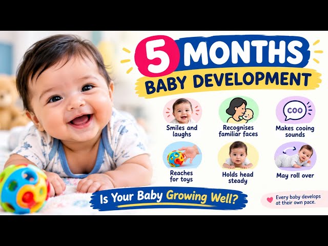 5-Month-Old Baby Development | What Should Your Baby Be Doing?