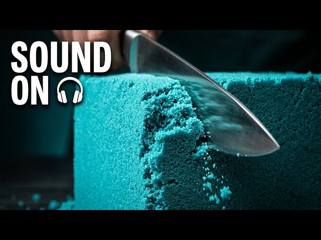 LIVE 🔴 Kinetic Sand Cutting - Sand Sound Cutting Oddly Satisfying Relaxing Video