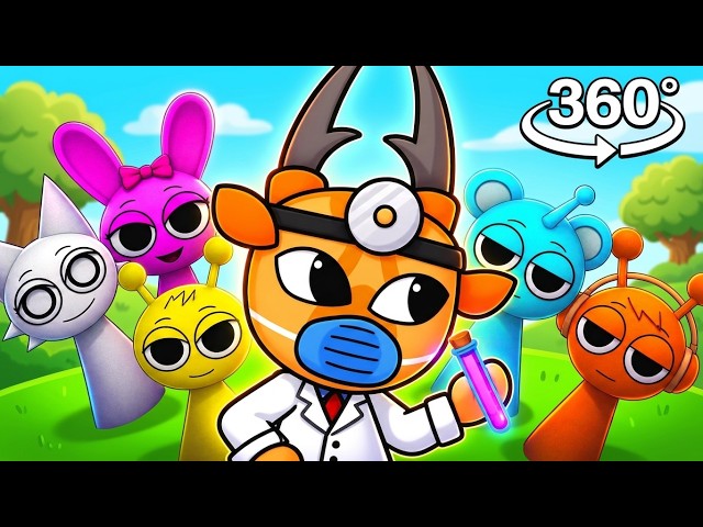 Sprunki REACT To ANIMAL HOSPITAL Babies In 360 Cinema! 🍿 Digital Circus + Sprunki Incredibox