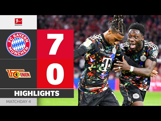 OLISE is Unstoppable 🔥 Hattrick & Assist | FC BAYERN - UNION BERLIN | Highlights | MD 4 - Bundesliga