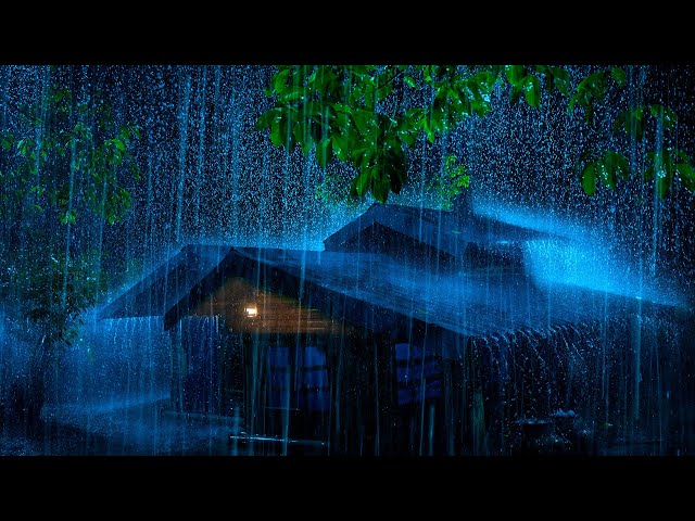 (NO ADS) Heavy Rain On Tin Roof & Power Thunder Perfect Sounds For Sleeping + Insomnia | ASRM