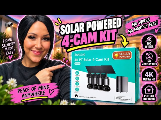 SECURING OUR NEW HOME // BOTSLAB 4K Security System Setup + Review // NO MONTHLY FEES!!
