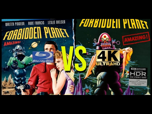 FORBIDDEN PLANET (1956) CinemaScope 4K Ultra HD VS. 2010 Blu-Ray COMPARISON @Arrow_Video