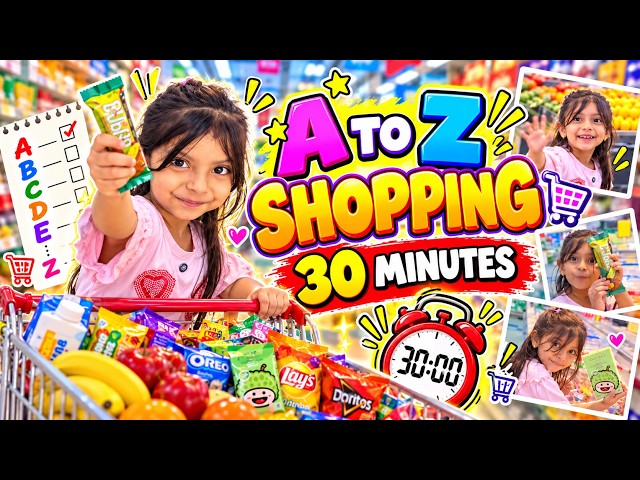 30 Minutes to Buy 26 Things?! 😱 A to Z Shopping Challenge