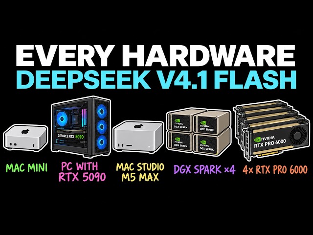 Run DeepSeek V4.1 Flash on ANY hardware (16GB to 512GB): can it work?