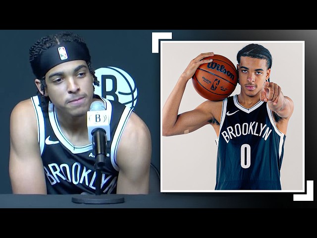 6th Overall Pick Mikel Brown Jr. Speaks On Expectations For Rookie Season at Nets Media Day