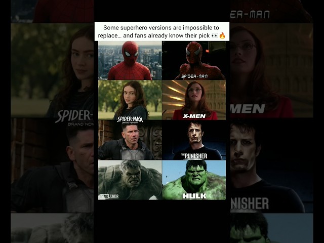 Superheroes Through the Years 🔥 Spider-Man, Hulk & More #Marvel #SpiderMan #Hulk