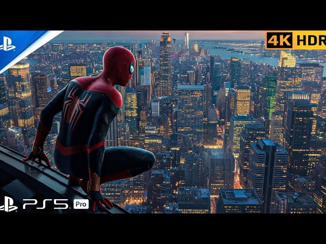 (PS5 PRO) Spider-Man 2: Unleashing Stark-Tech Suit POWER | 4K HDR |