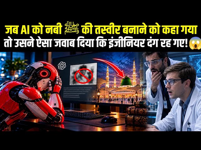 Jab AI Ko Nabi ﷺ Ki Tasvir Banane Ko kaha Gaya Aisa Jawab Mila!😱