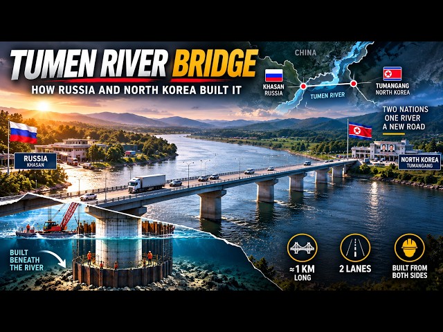 How Russia and North Korea Built a 1-KM Road Bridge Across the Tumen River