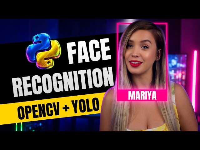 Teach Python to Recognize Your Face 👀 (OpenCV + YOLO + Live Camera)