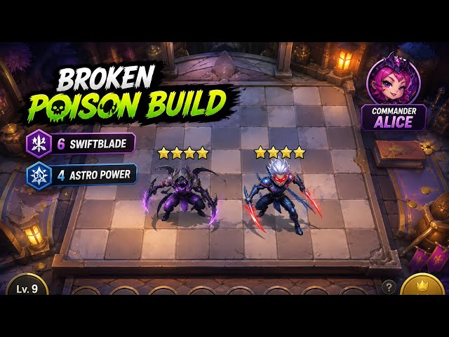 100% Win Strategy? Commander Alice Poison Build | Magic Chess GoGo!