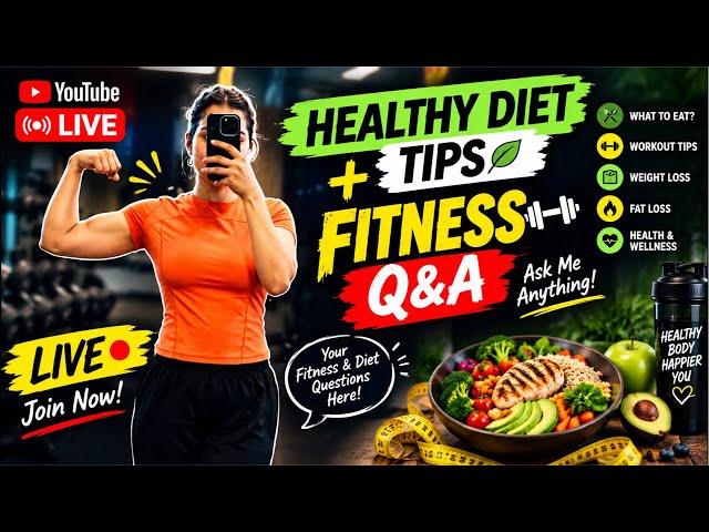 🔴 LIVE: Weight Loss & Weight Gain Tips | Gym Workout, Diet & Nutrition for Beginners