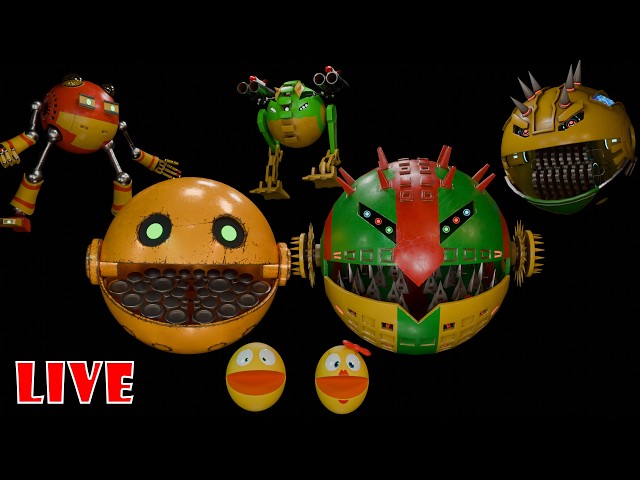 PACMAN AND ROBOT PACMAN VS MONSTER ROBOTS BEST ADVENTURES IN 2024 live edition