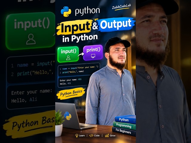 Python Input & Output Explained in a Simple Way | Python Basics