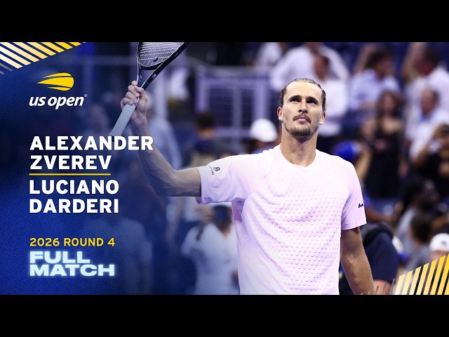 Alexander Zverev vs. Luciano Darderi Full Match | 2026 US Open Round 4
