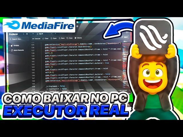 NOVO! EXECUTOR REAL de PC GRATIS SEM BAN! ✅ COMO BAIXAR e USAR SCRIPT ROBLOX de PC!