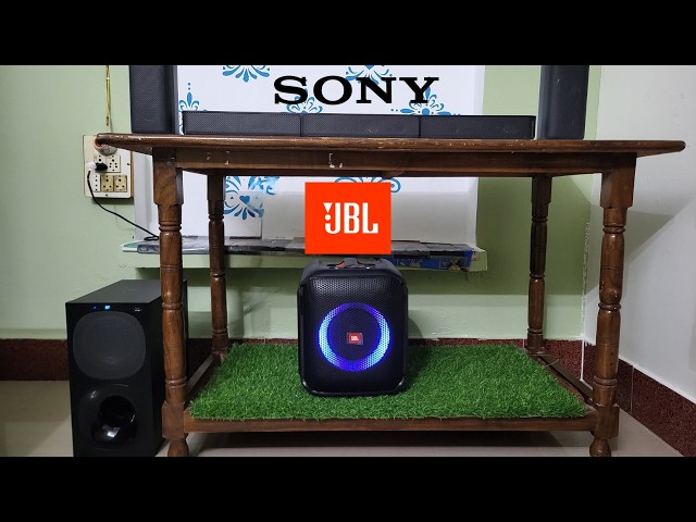 Sony HT-S20r Soundbar vs JBL Partybox Encore Essential Insane Bass Test