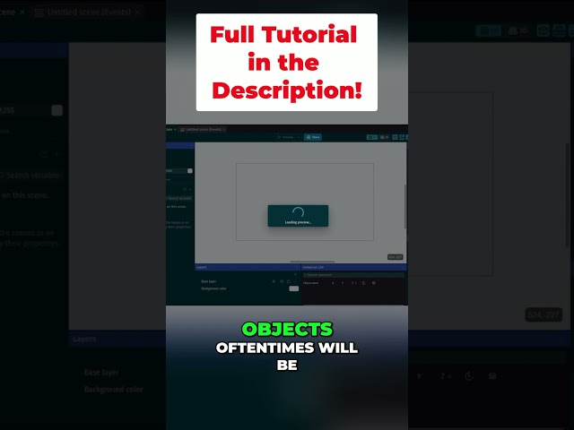 Fix Misaligned UI: GDevelop Screen Resize #shorts #tutorial #gamedev #gdevelop #gdevelop5