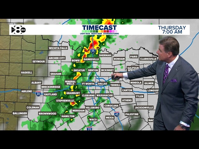 DFW Weather: Flood watch to take effect starting Wednesday due to rain chances