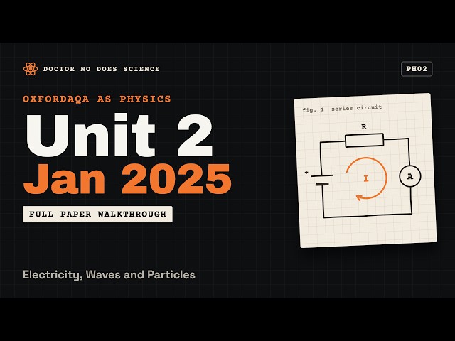 OxfordAQA International AS Physics Unit 2 PH02 January 2025 Full Paper Walkthrough