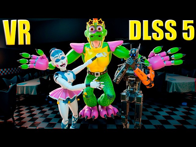 ЧАППИ И БАЛОРА ВМЕСТЕ ОХРАНЯЮТ ПИЦЦЕРИЮ ГИГА МОНТИ ПОМОГАЕТ В BONELAB VR FNAF MOD DLSS 5