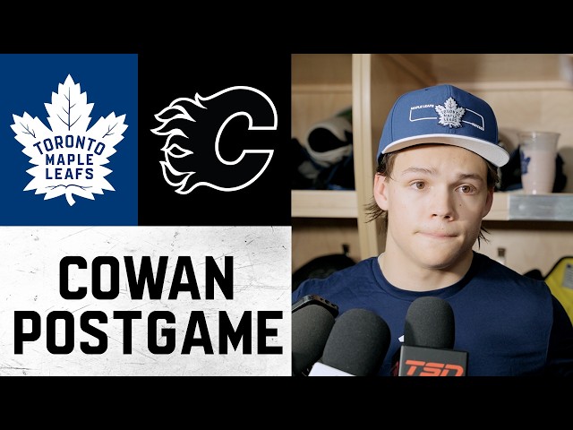 Easton Cowan | Post Game at Calgary Flames | October 26, 2026