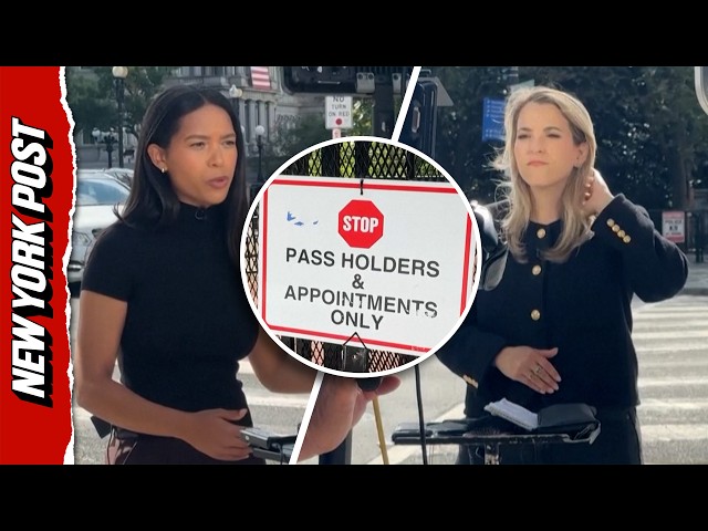 CNN and MS NOW Report Outside the White House After Trump's 'Fake News' Media Ban