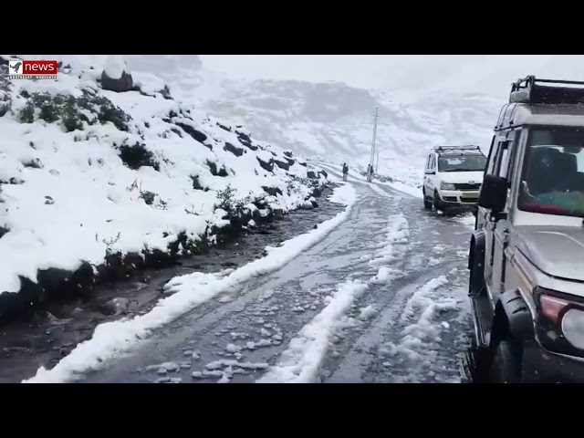 SIKKIM SEES FIRST SNOWFALL OF THE SEASON
