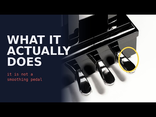 What the piano pedals actually do