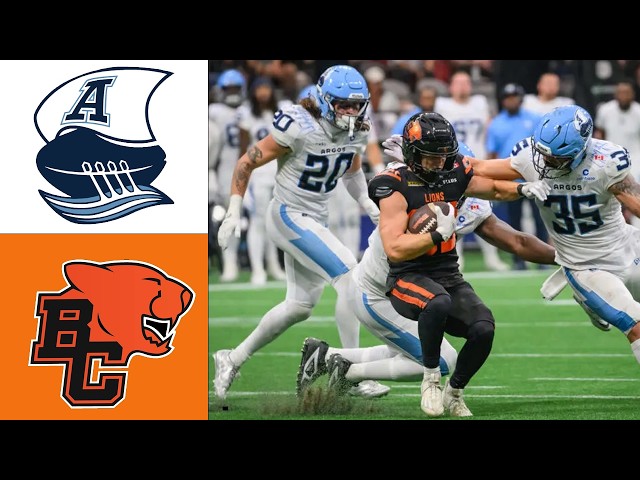 Toronto Argonauts vs BC Lions | FULL GAME | Otc 3, 2026 |  CFL Week 18
