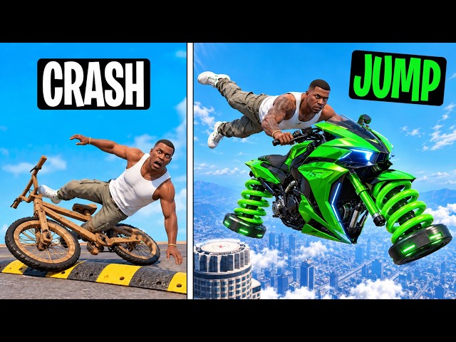 Every Time I Crash, My Bike EVOLVES in GTA!