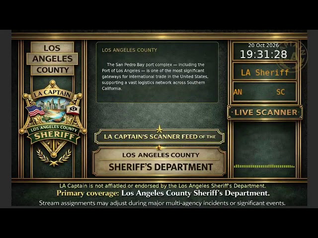 LA Sheriff - LASD Police Scanner - LA Captain - S6 - 20-Oct-2026