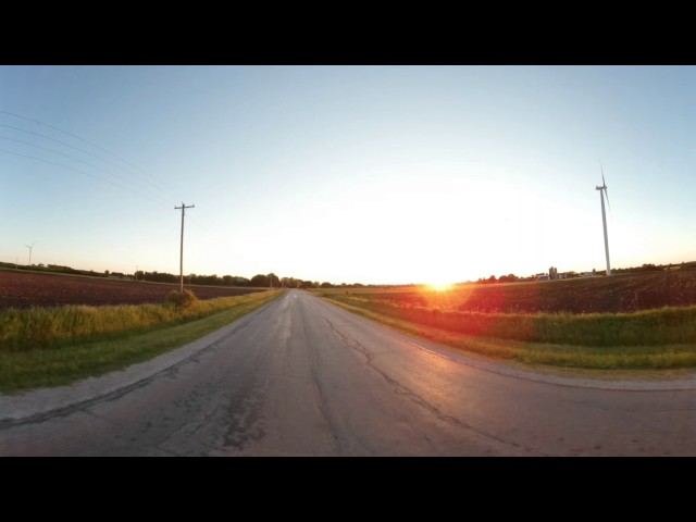 Samsung 360 video time lapse taken June 2017 Malone Wisconsin lake Winnebago sunset