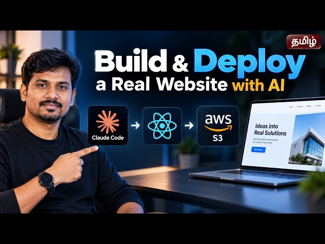 Build & Deploy a Real Website with AI 🤖 | Claude Code + AWS S3 | Tamil