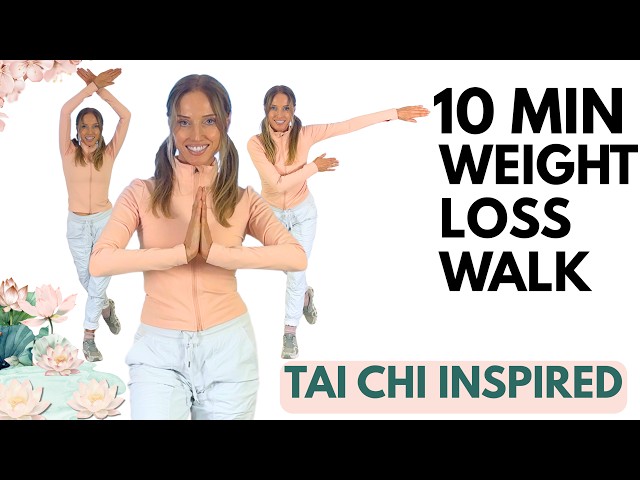 10 Minute Tai Chi Walking For Weight Loss & Better Health | Low Impact & No Jumping