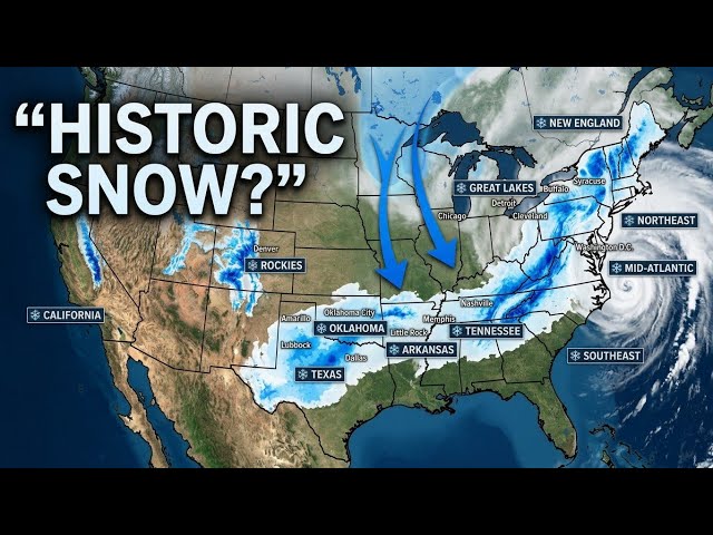 ❄️ Will Your Area See Historic Snow? U.S. Snowfall Forecast 2026–2027