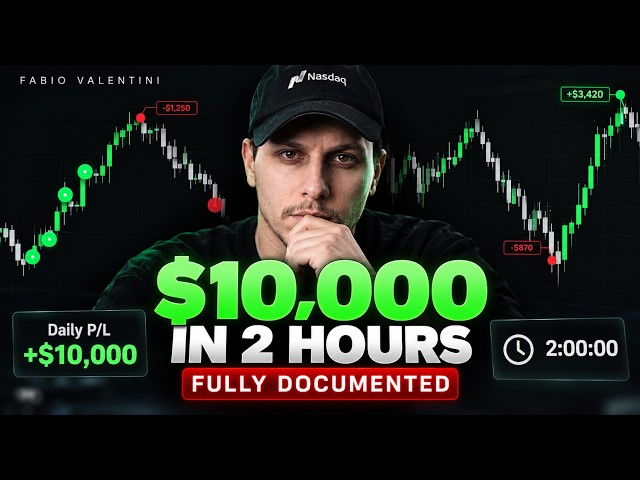 $10,000 in 2 HOURS — Fabio Valentini’s FULL Live Trading Session