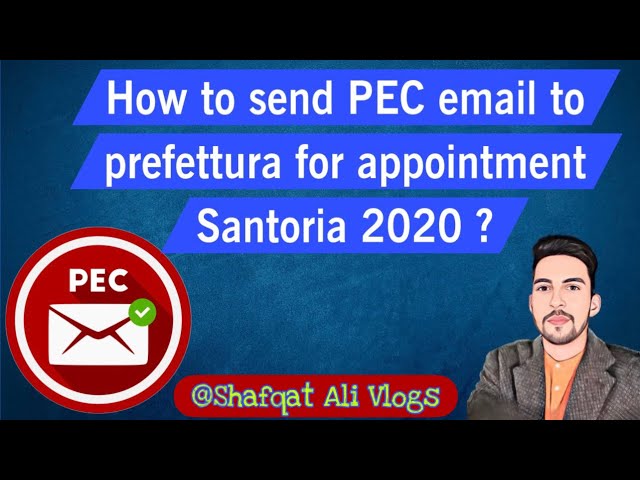 How to send PEC email prefettura for appointment.|| immigration 2020 #sanatoria