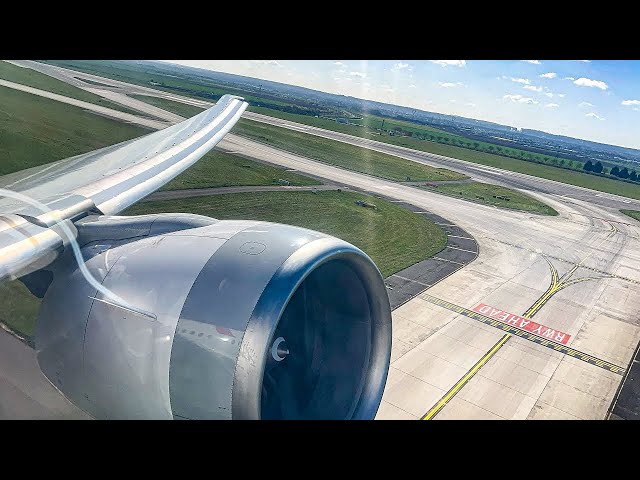 SCREAMING Air France Boeing 777-328(ER) Heavy Takeoff from Paris Charles DeGaulle to Los Angeles