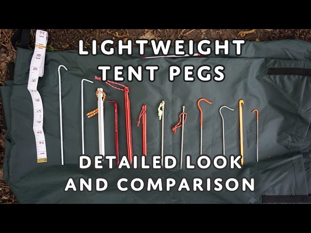 LightWeight & Ultralight Tent Pegs - Aluminium, Titanium, Carbon Core - Detailed Look