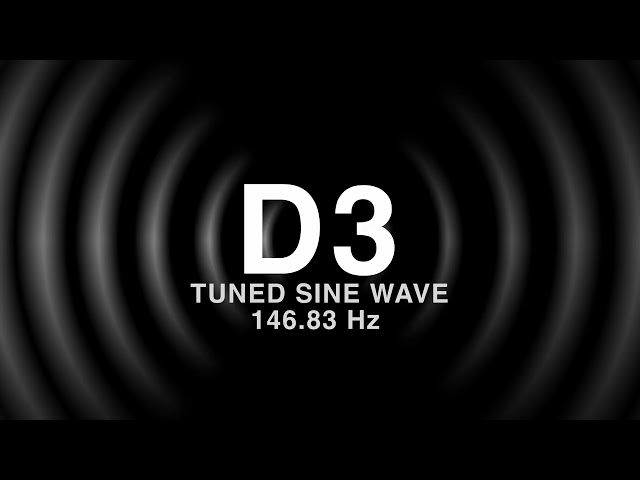 D3 Tuned Sine Wave (146.83 Hz)