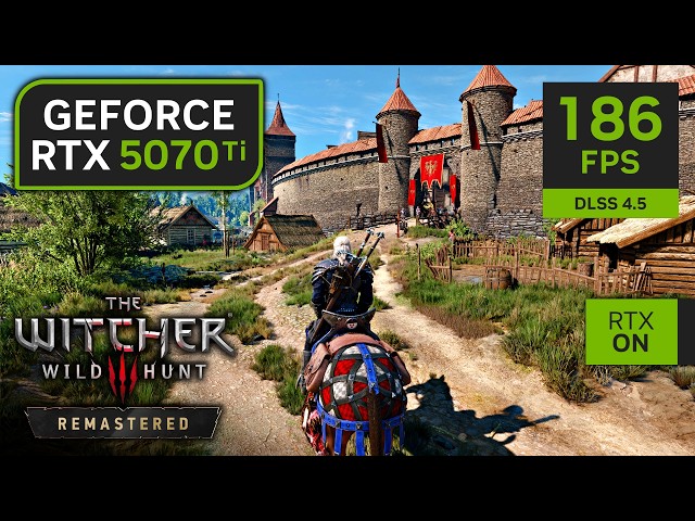 RTX 5070 Ti on The Witcher 3 Remastered | 1080p, 1440p, 4K with DLSS 4.5 and Path Tracing!