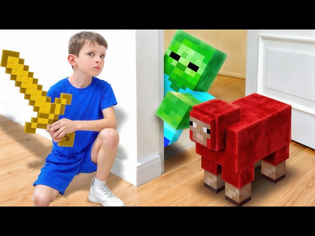 Let’s Find the Hidden Minecraft Mobs with Stephi and Alex!