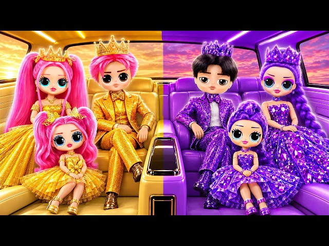 K-Pop Demon Hunters Golden vs Violet Challenge! Huntrix & Saja Boys Glow Up | 18 DIYs for Dolls